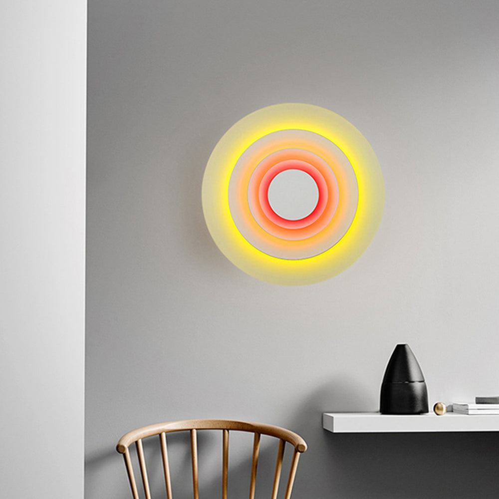 Noen Applique Murale Moderne . Rose/Bleu/Jaune. Salon