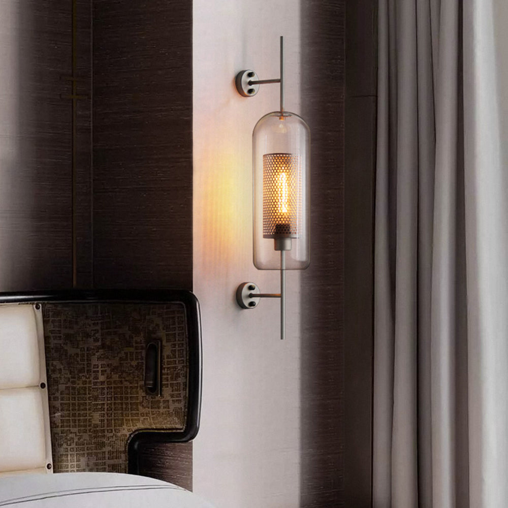 Kiri Applique Murale Globe Vintage Cuivre/Argent. Salle de Bain