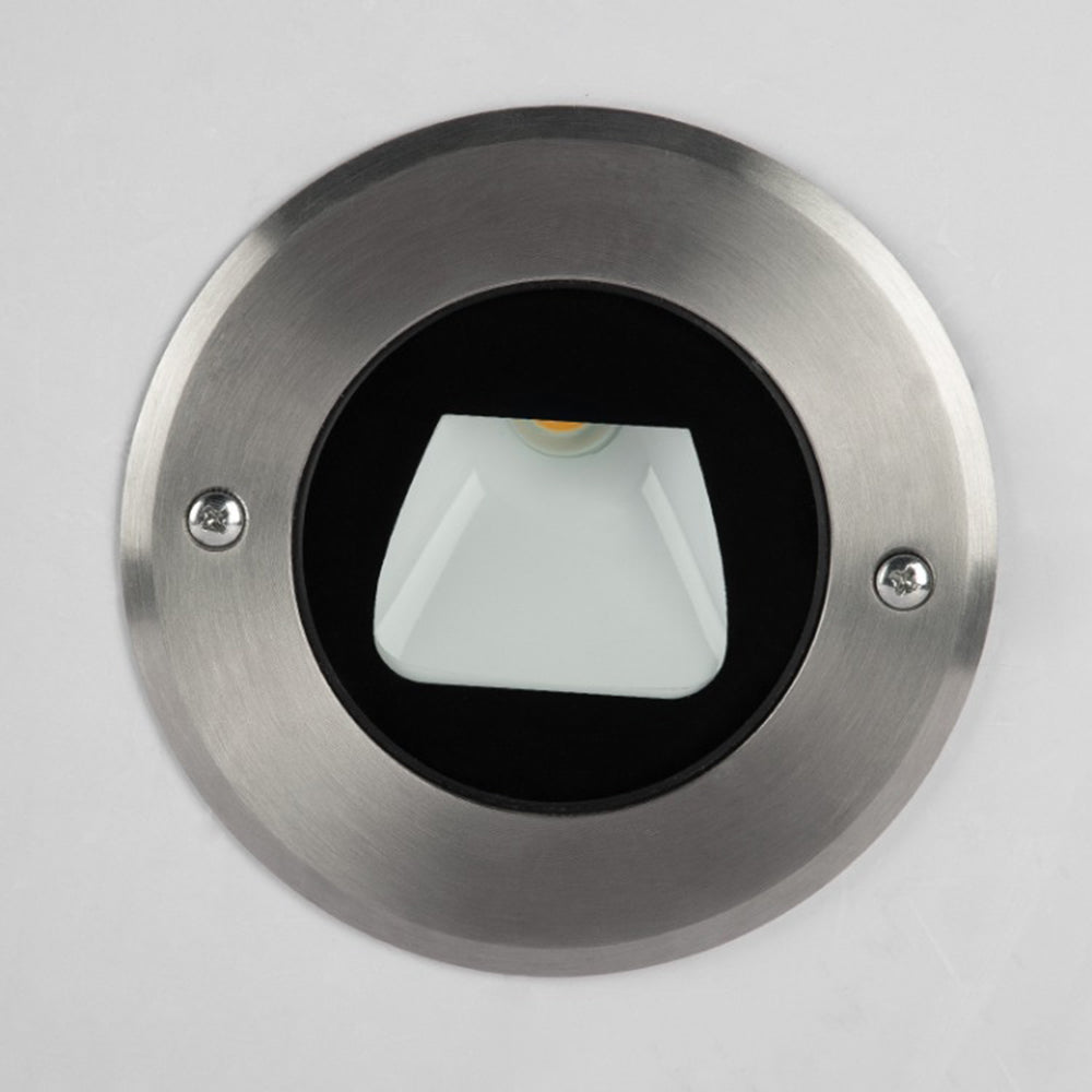 Ray Éclairage Escalier Extérieur Rond Simple, Métal/Verre, Noir, Escalier