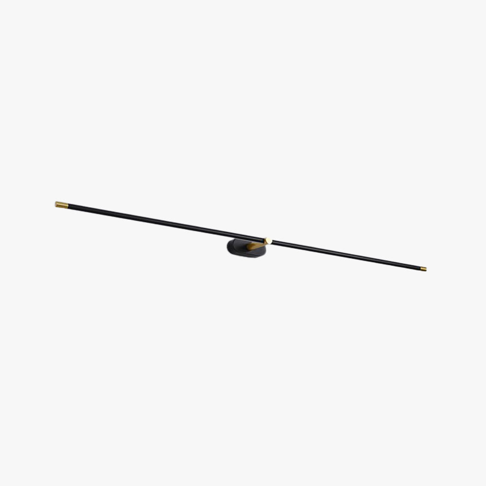 Ivox Applique Murale Linéaire Minimaliste Or & Noir