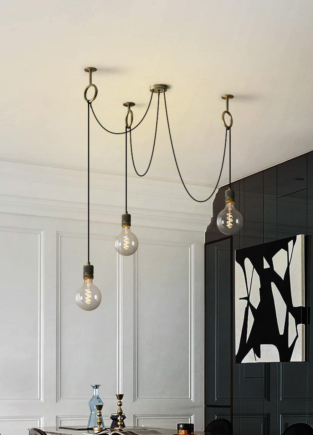 Lustra Lustre Industrial Spider Bulb Hanging