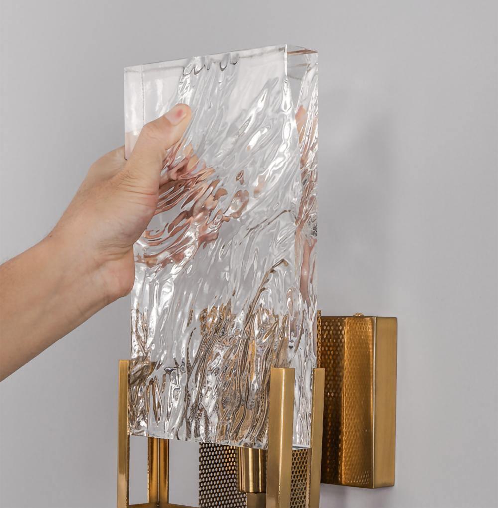 Ivenen Applique Murale Art Élégance Unique Cristal de Glace