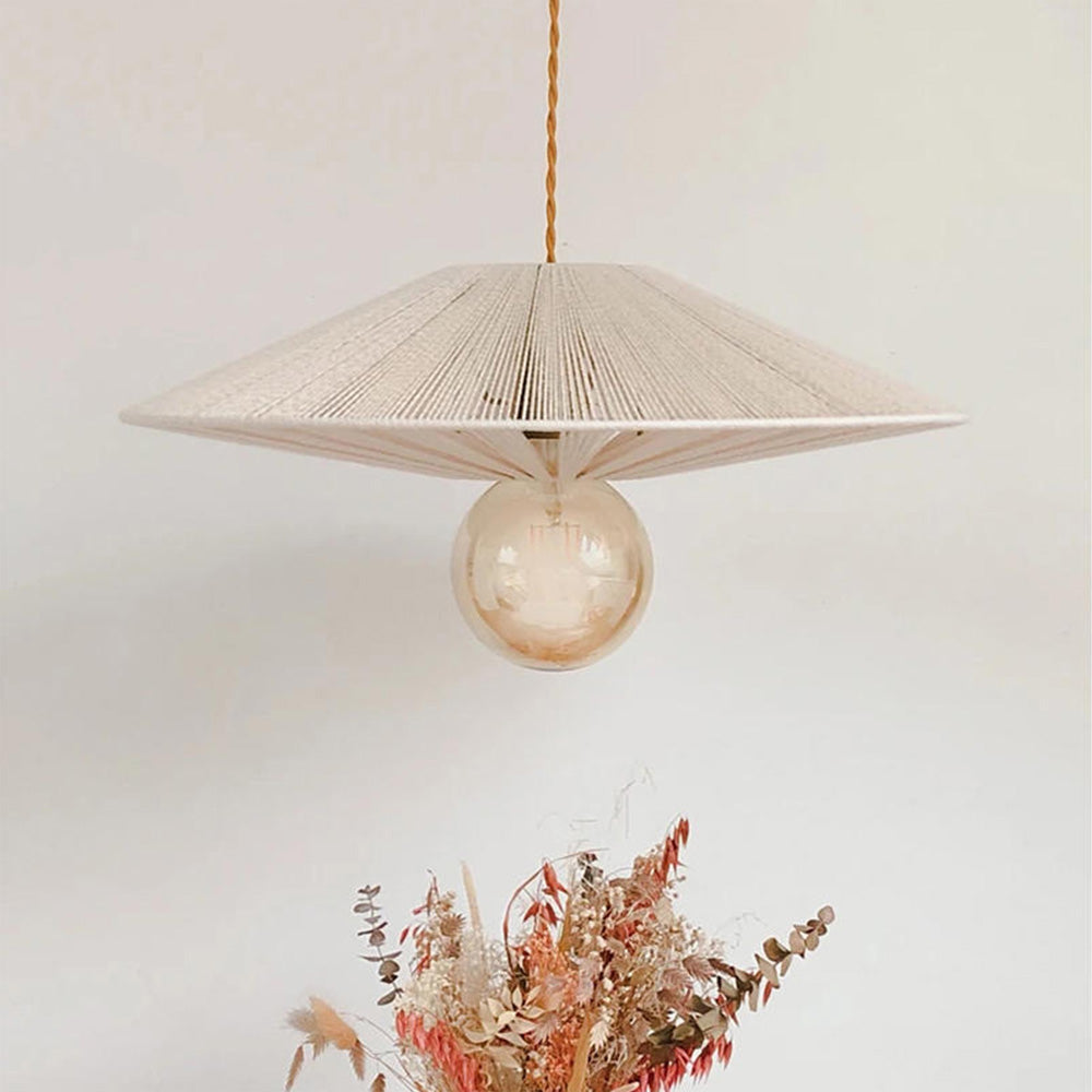 Ritta Cristal Métal Ficelle Suspension Salle à Manger