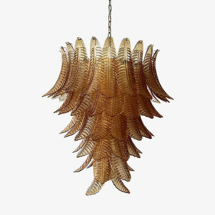 Aurora Lustre en Verre de Murano Ambre