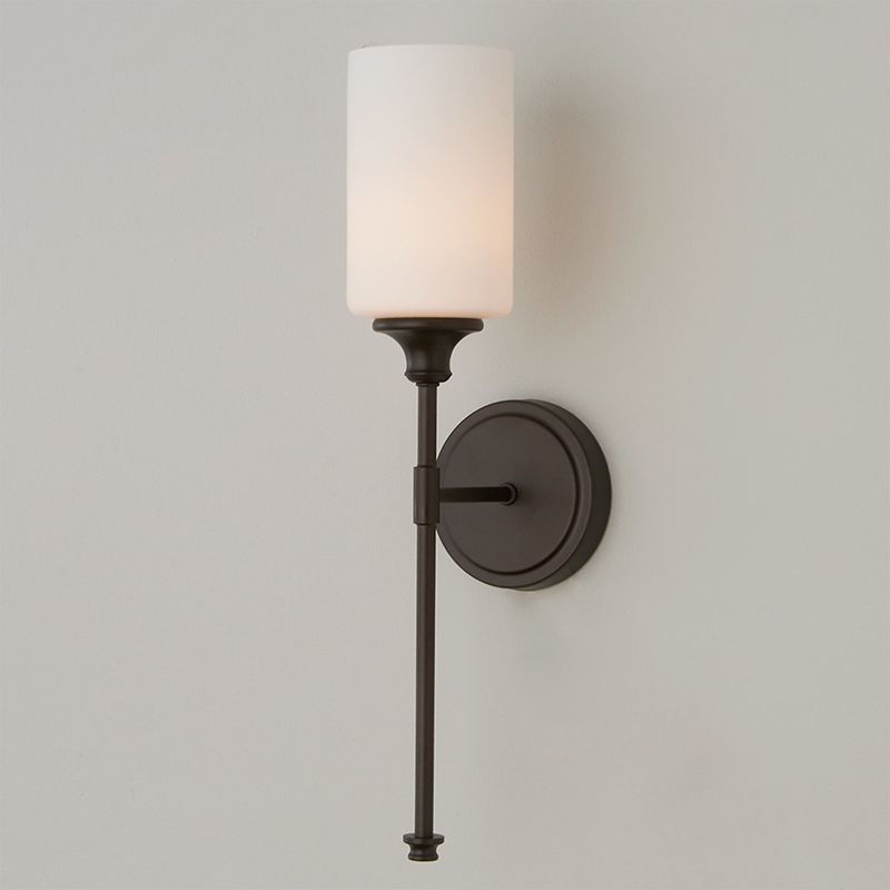 Tiffany Applique Murale Minimaliste Nordique, Métal, Noir/Argent, Chambre à Coucher