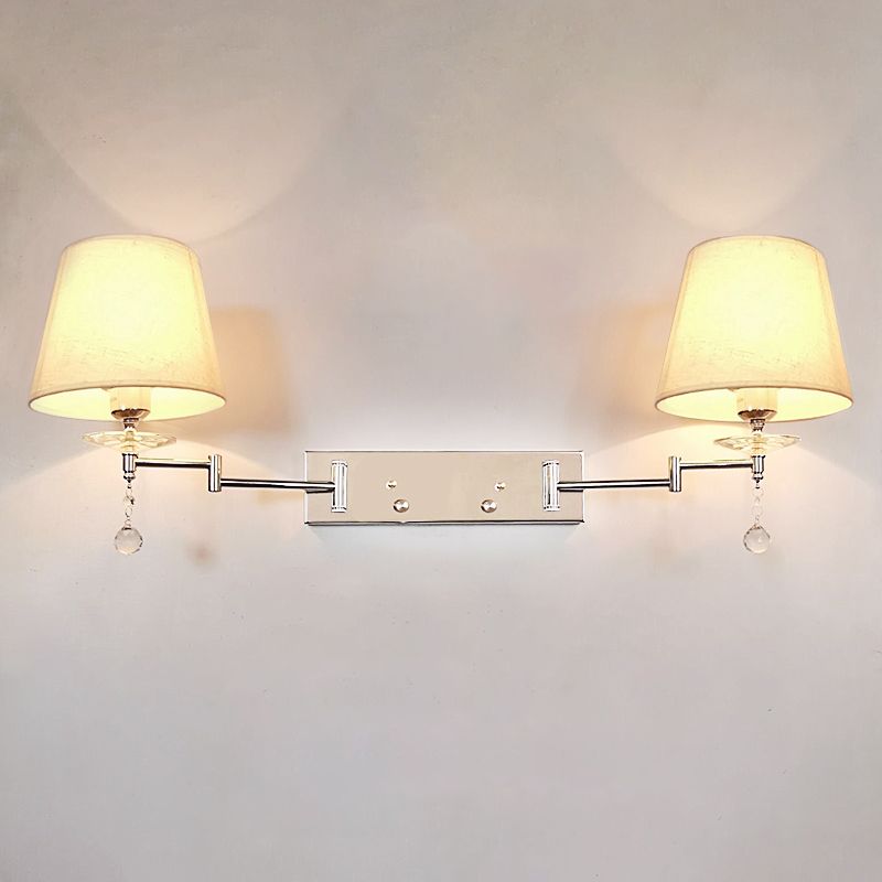 Arisha Applique Murale Réglable Dôme Vintage, Métal, 3 Couleurs, Salon
