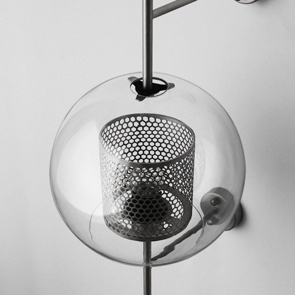 Kiri Applique Murale Globe Vintage Cuivre/Argent. Salle de Bain