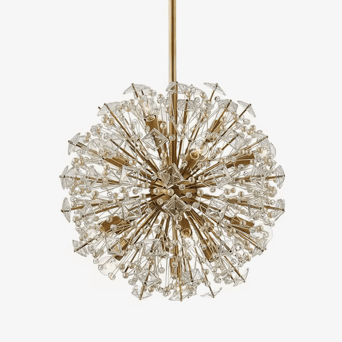 Aurora Lustre de Luxe en Métal Doré