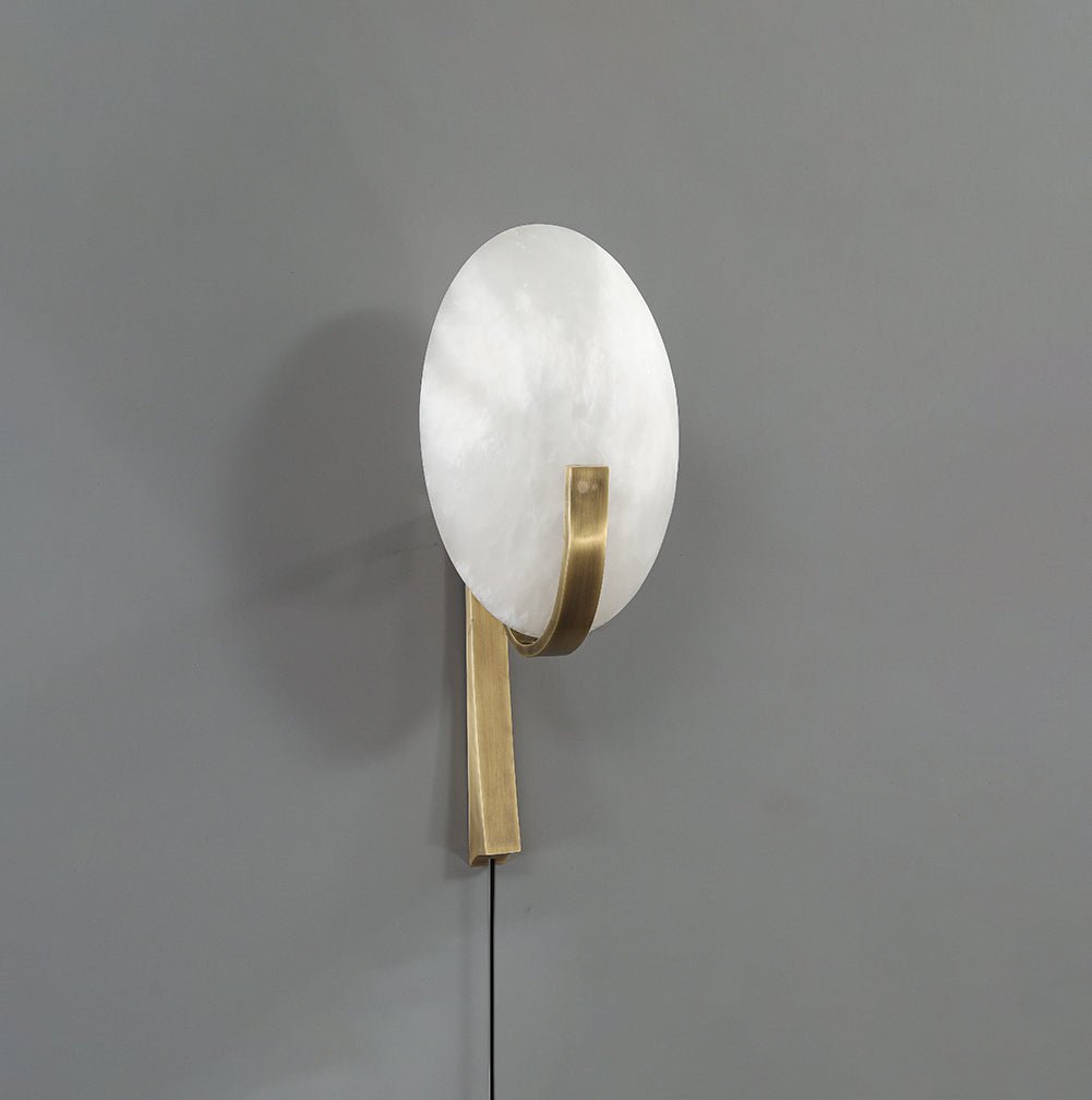 Althea Minimalist Alabaster Wall Lamp