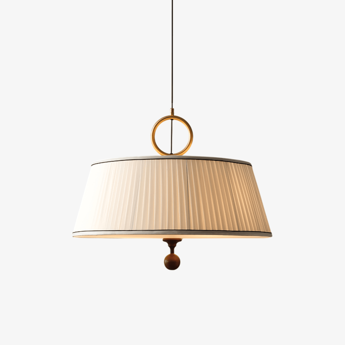 Zavaran Suspension en Bois Naturel et Tissu
