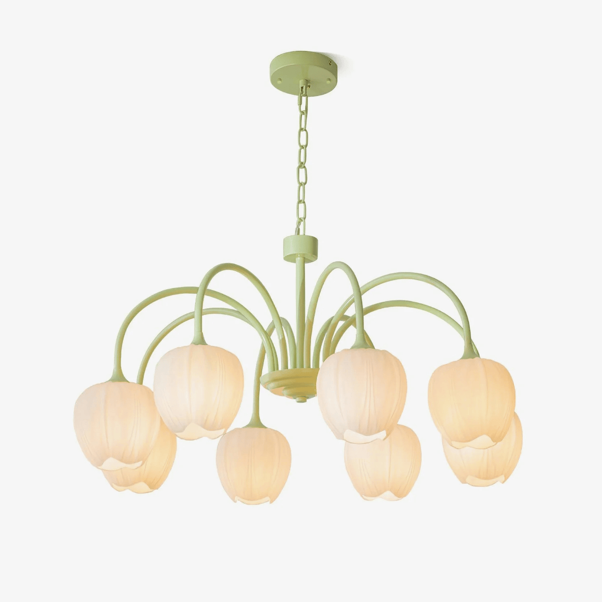 Lustra Lustre Tulipe en Verre Matcha