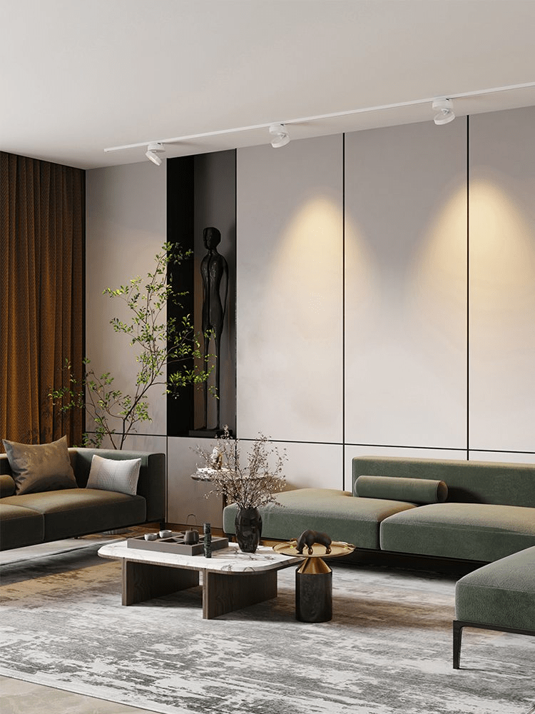 Lustra Downlight LED Rond Rotatif Ajustable