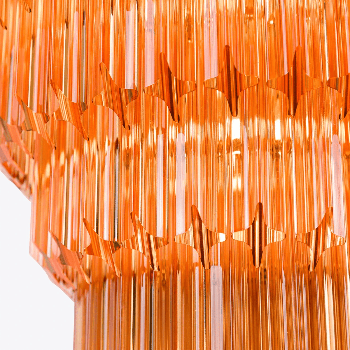 Aurora Lustre Ambre Diamant Verre Superposé Rétro