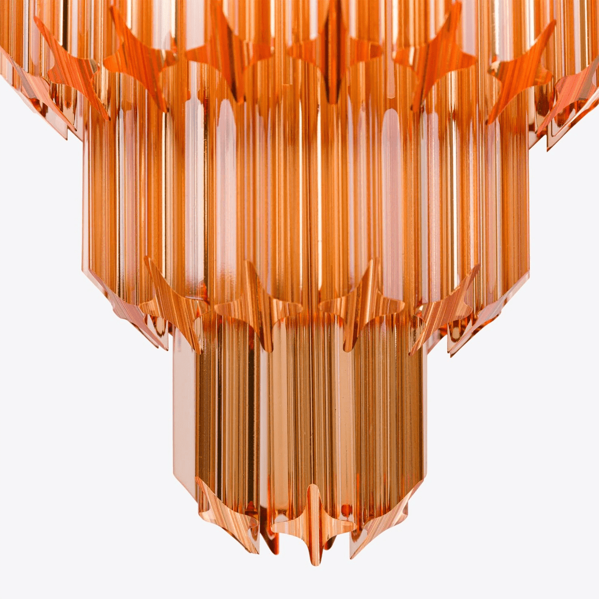 Aurora Lustre Ambre Diamant Verre Superposé Rétro