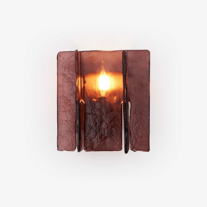 Solanic Lampe Murale Artistique en Verre Élégante