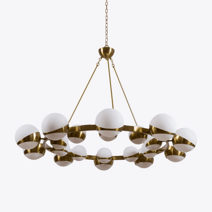 Lumina Lustre Moderne en Laiton Sphere