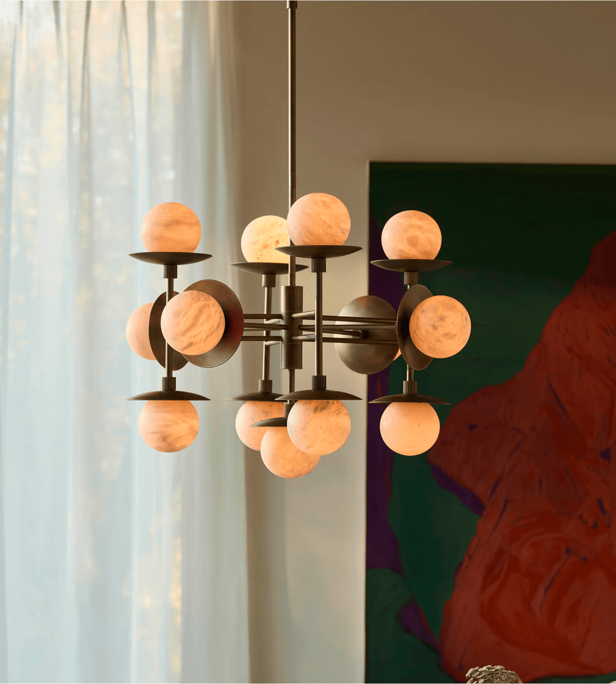 Oshayra Sputnik Albâtre Lustre