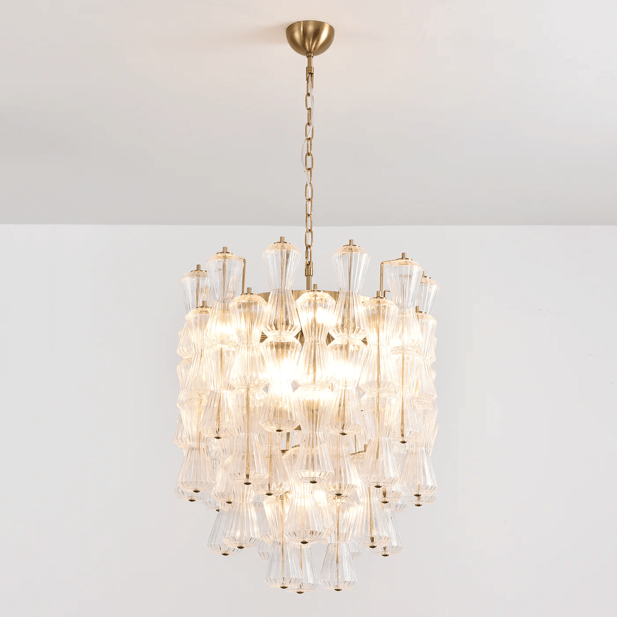 Aurora Lustre Murano Verre Florale Cascade