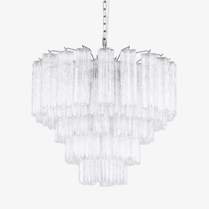 Aurora Lustre Transparent Verre Multi-Étage Cristal Lueur