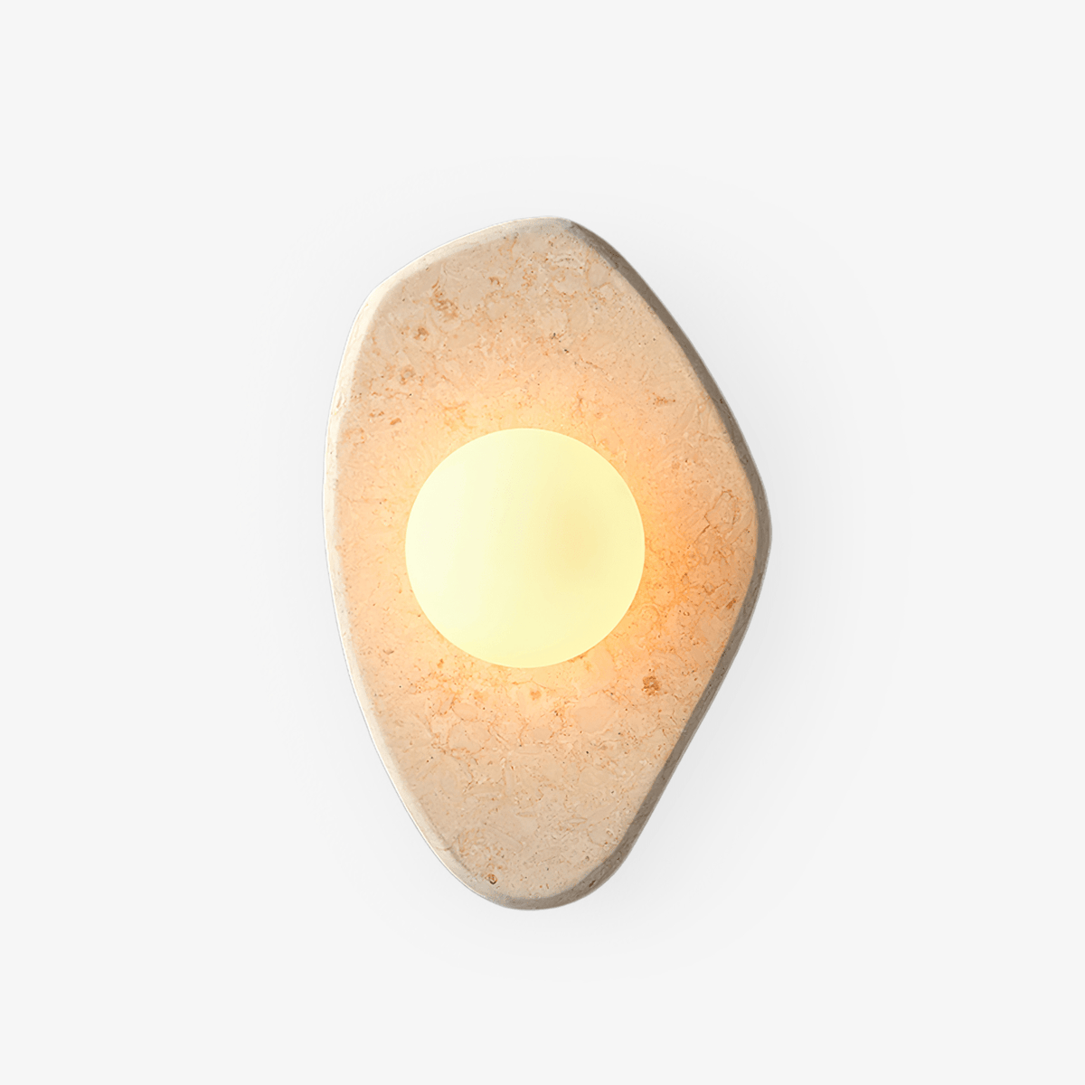 Pebble Applique Murale Rustique en Marbre