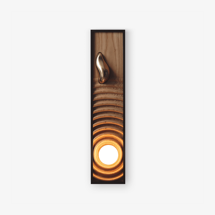 Caleb Applique Murale en Bois Vintage