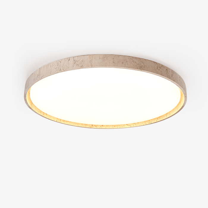 Kathy Lumière de Plafond Ronde en Travertin