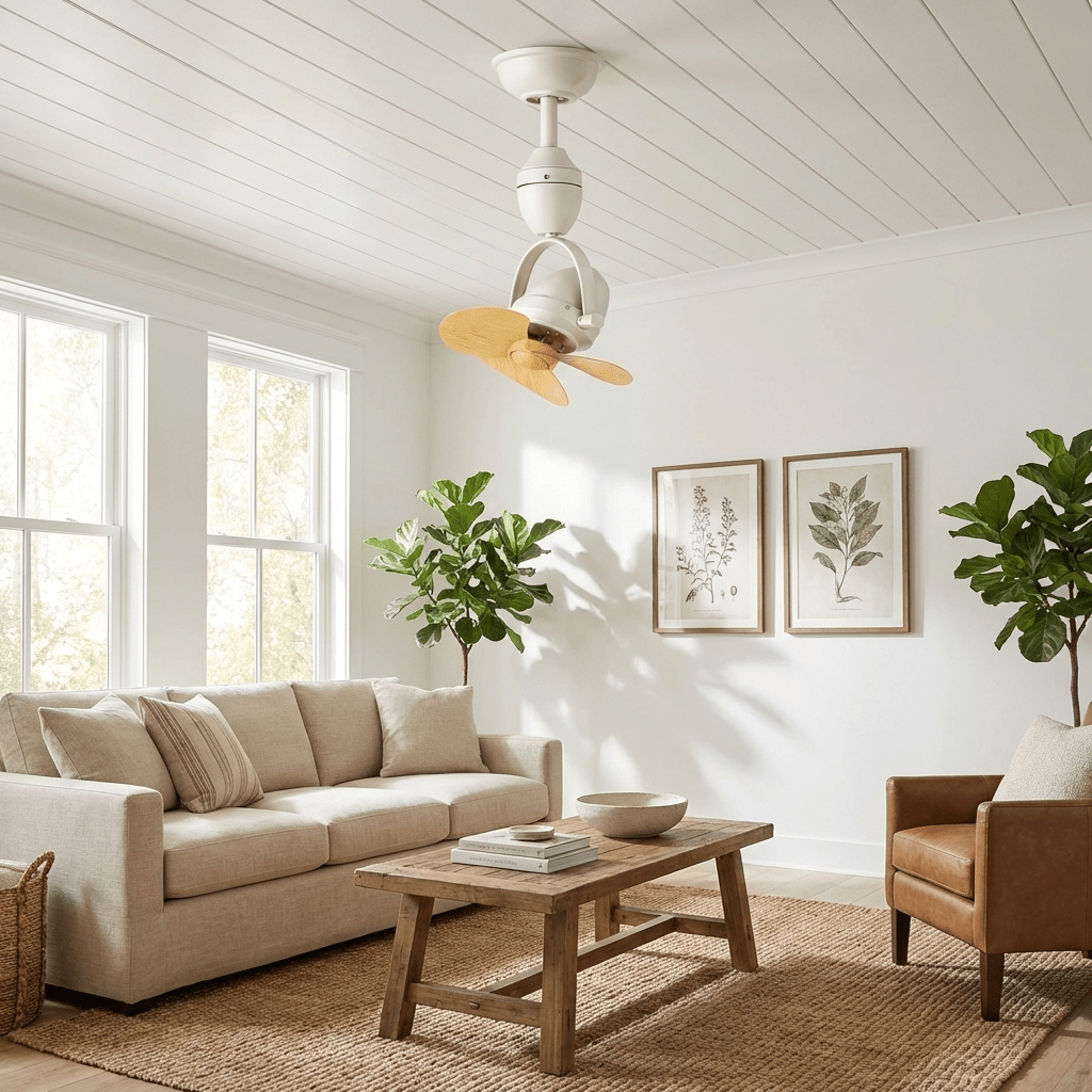 Ventilateur de plafond pivotant rétro Blake