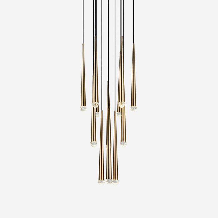 Zenith Lustre Minimaliste Cristal Laiton