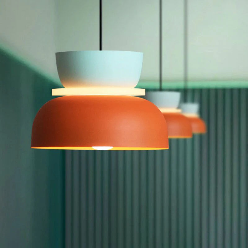 Jojo Suspendue Industrial Contrast Color Island Salon