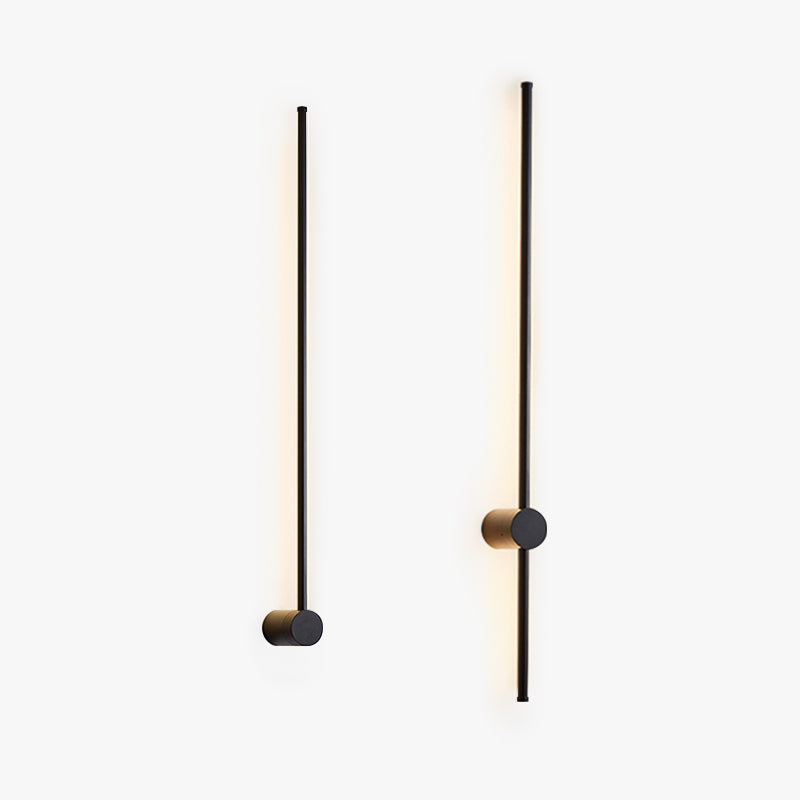 Eonix Applique Murale Intérieure Minimaliste Linéaire LED. Métal. Noir.
