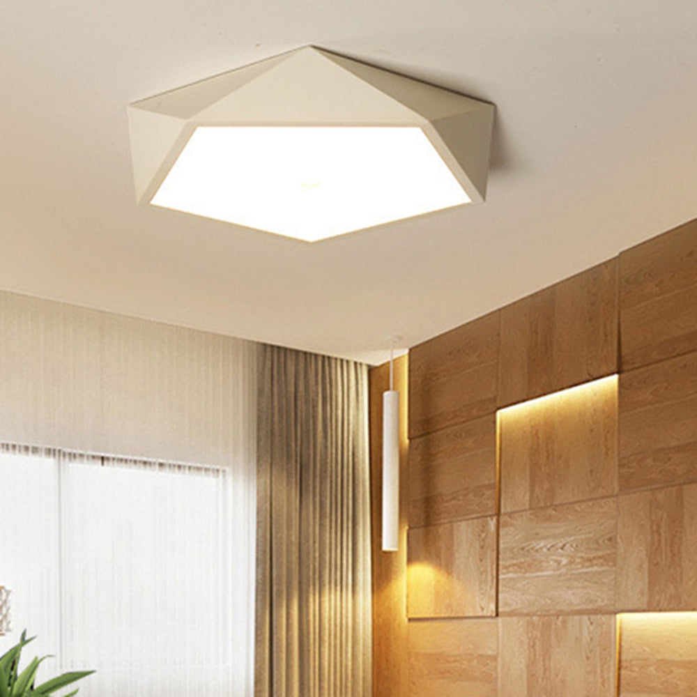Arisha Design LED Plafonnier Simple Moderne Métal Noir/Blanc Salon