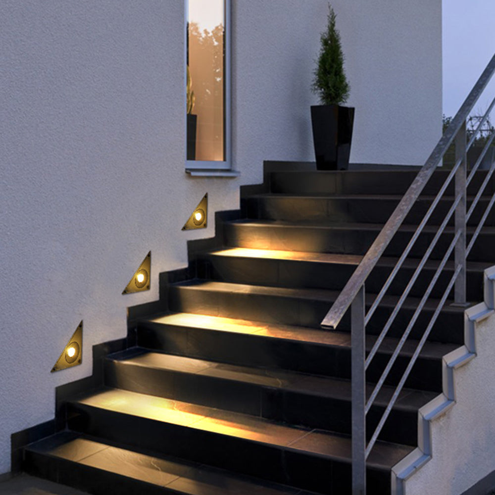 Ray Lampe Extérieur Triangulair Moderne, Métal/Verre, Noir, Extérieur