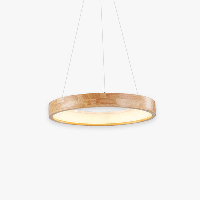 Muto Suspension Anneau Simple, Bois/Acrylique, Bois, Salon