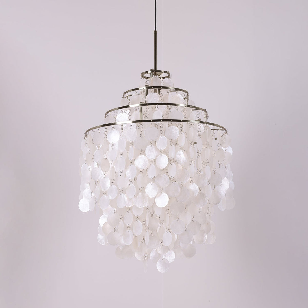 Lustra Suspension Lampe Anneau Rond en Coquillage