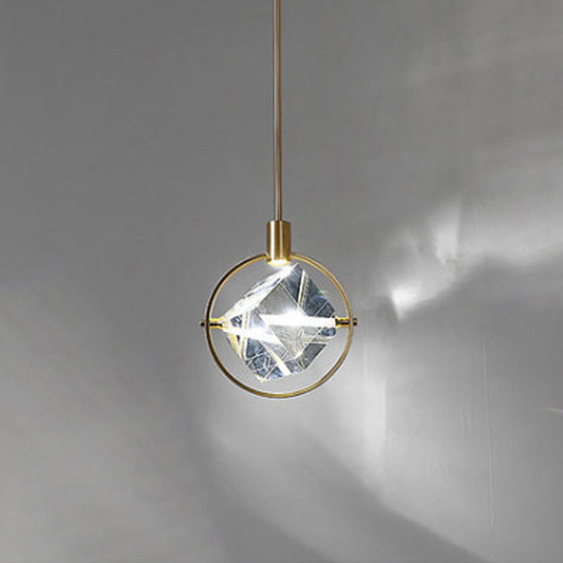 Kristy Suspension Luxe Moderne Métal/Cristal Salle à manger