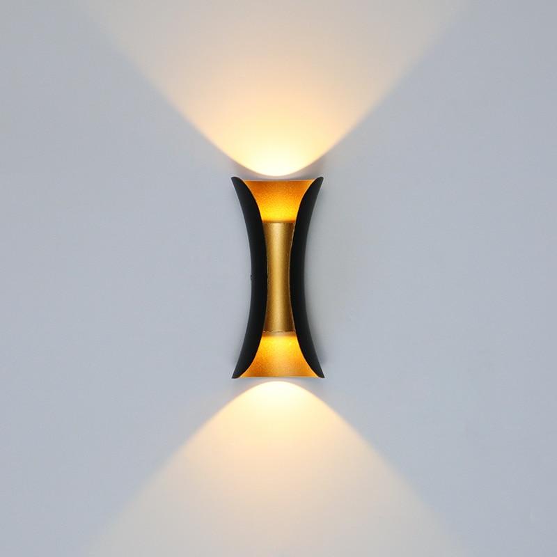 Noxel Applique Murale Simple Noir/Blanc/Or. Cour