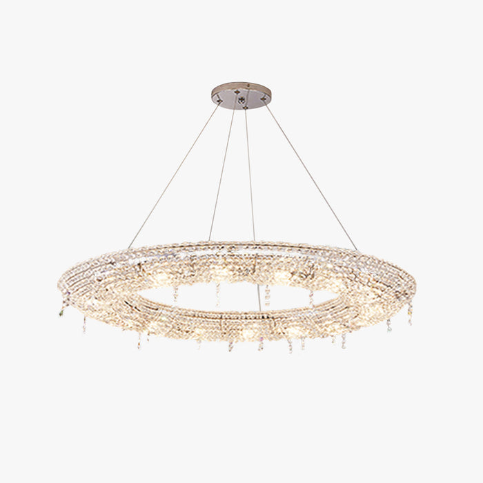 Kristy Suspension Anneau Nordique, Métal/Cristal, Doré, Chambre à Coucher/Salon
