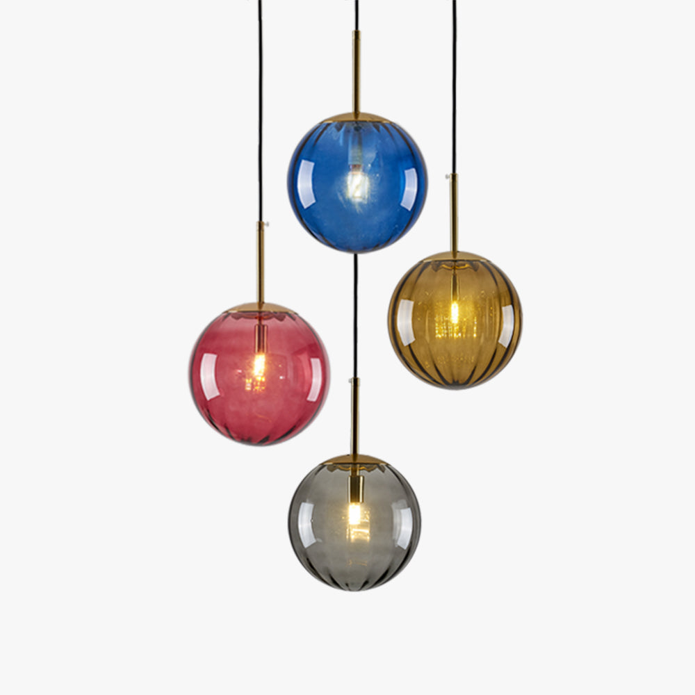 Lexa Suspension Boule Moderne Métal/Verre