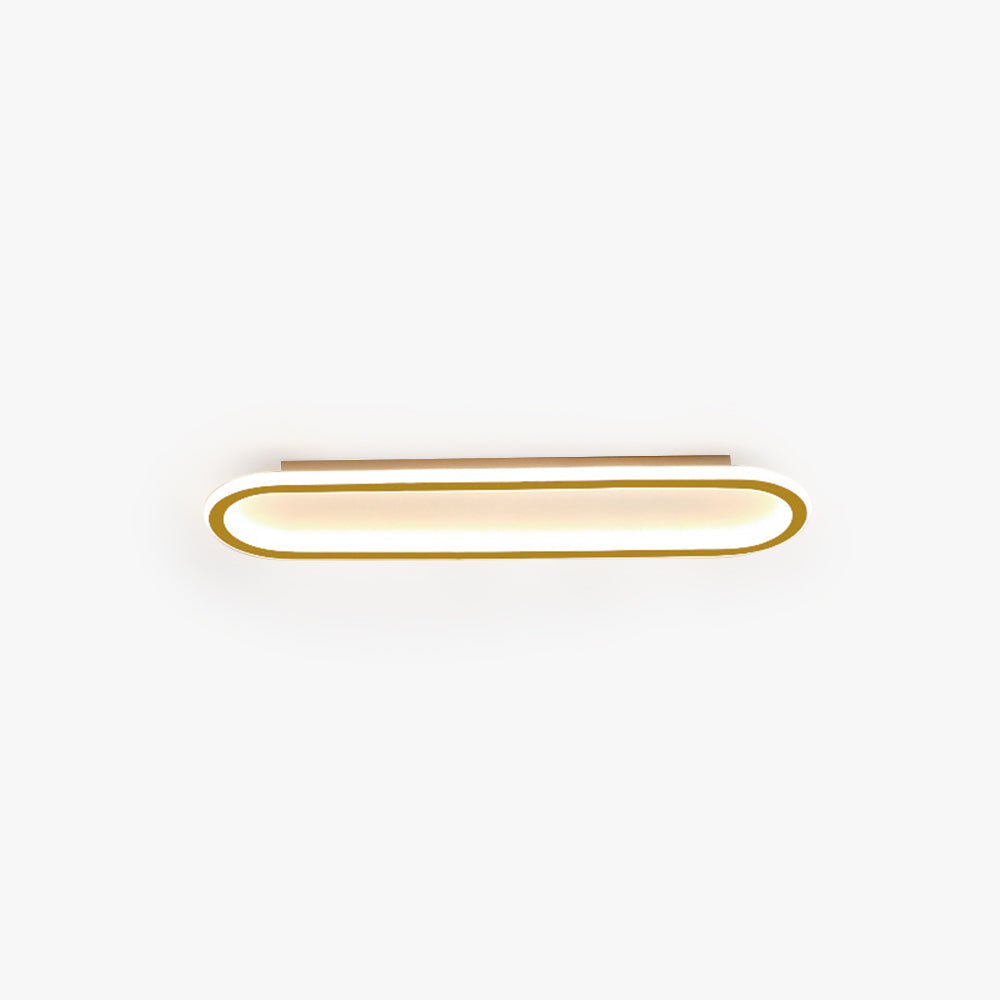 Sana Plafonnier Ovale Minimaliste Noir/Or/Doré Rosé