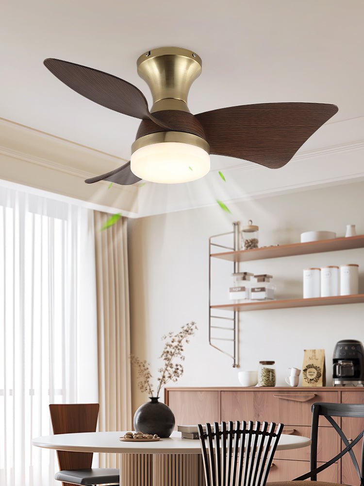 Plafonnier Ventilateur Aureon Moderne en Bois