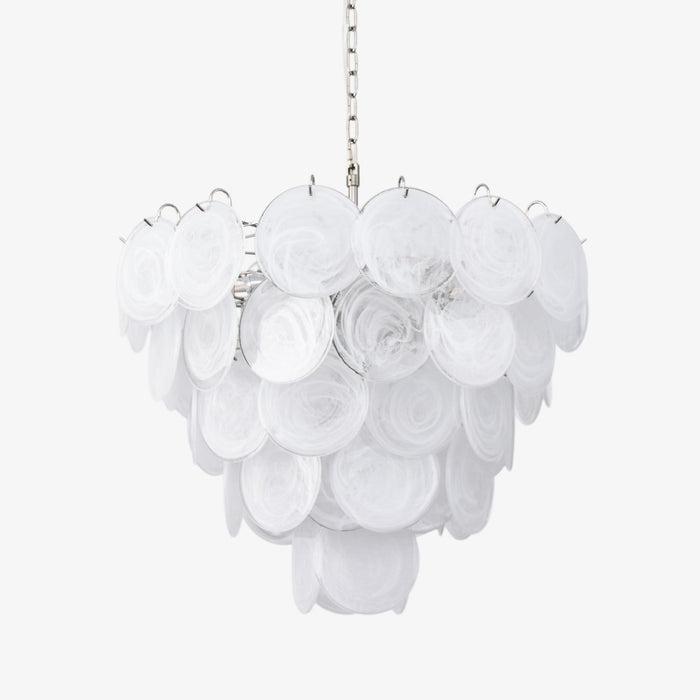 Aurora Lustre en Verre de Murano Blanc