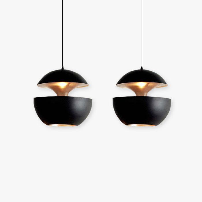 Arisha Suspension LED, Noir & Blanc, D 25/35CM