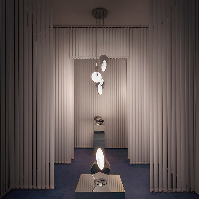 Arisha Luminaires Suspension Minimaliste Métal Or/Argent Salon