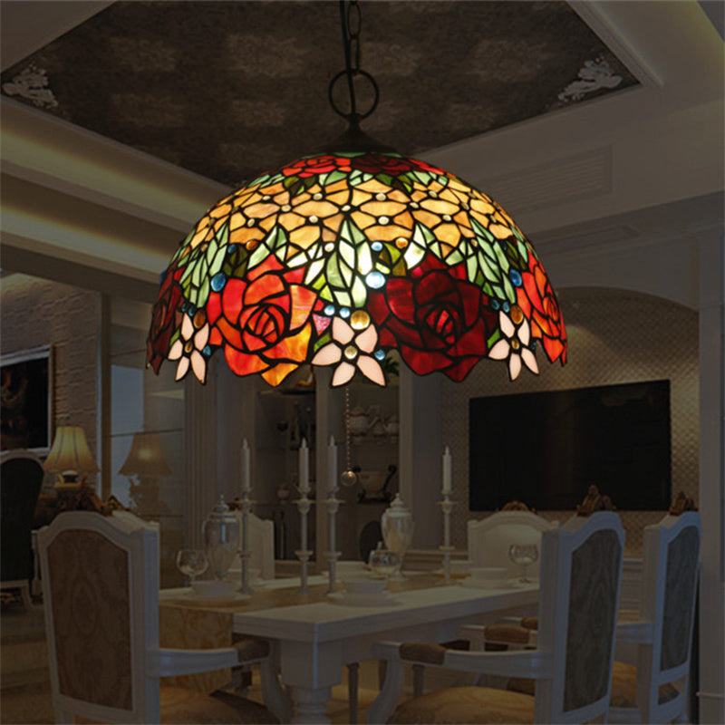 Tiffany Vintage Luxe Suspension Verre Chambre À Coucher