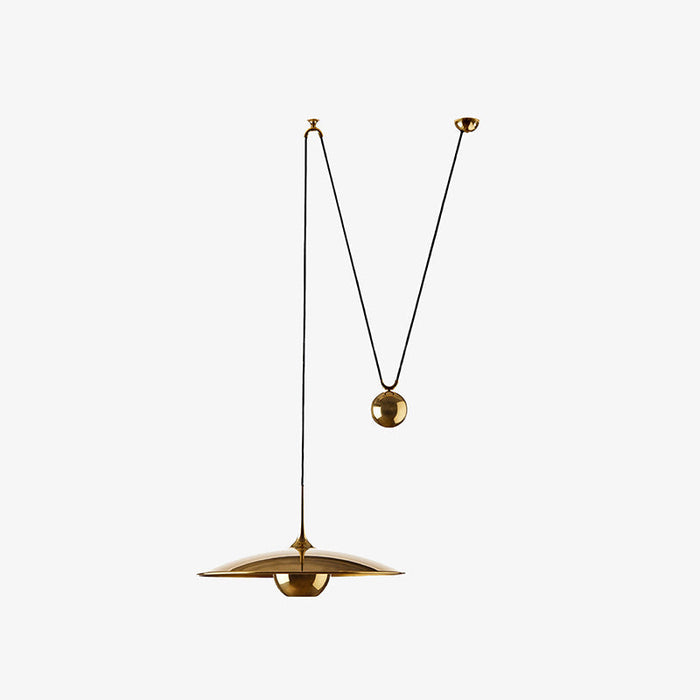 Pyra Suspension Linéaire Dorée Réglable En Hauteur. Métal
