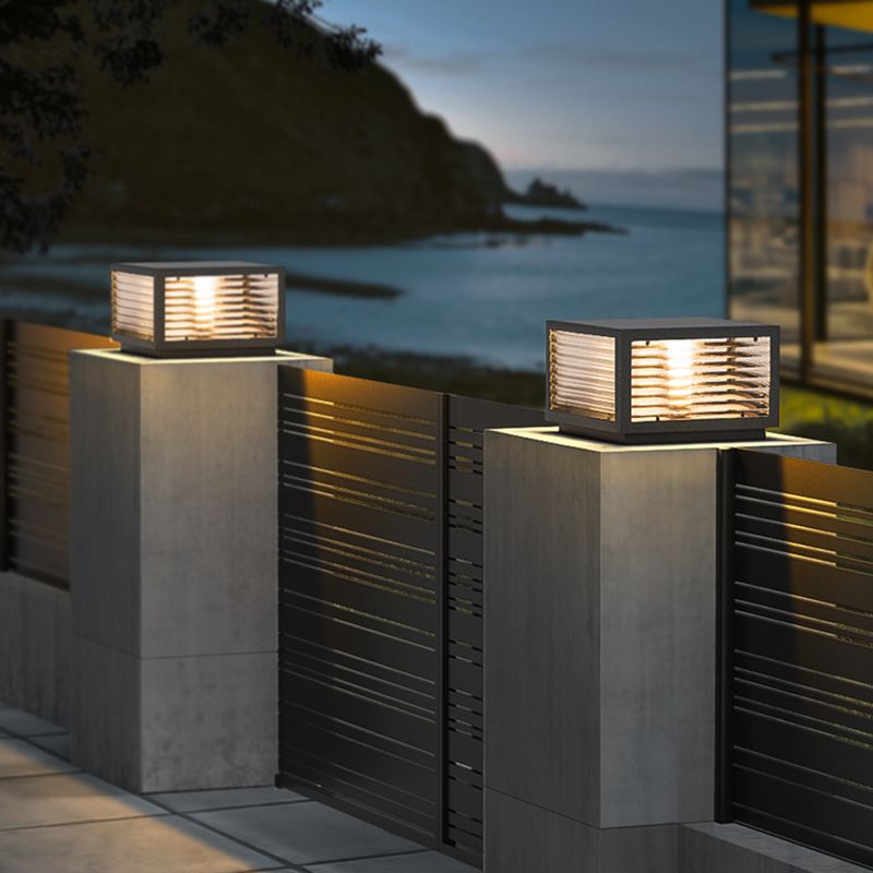 Vetra Lampe de Poteau avec Rayures Horizontales
