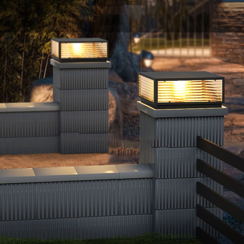 Vetra Lampe de Poteau avec Rayures Horizontales