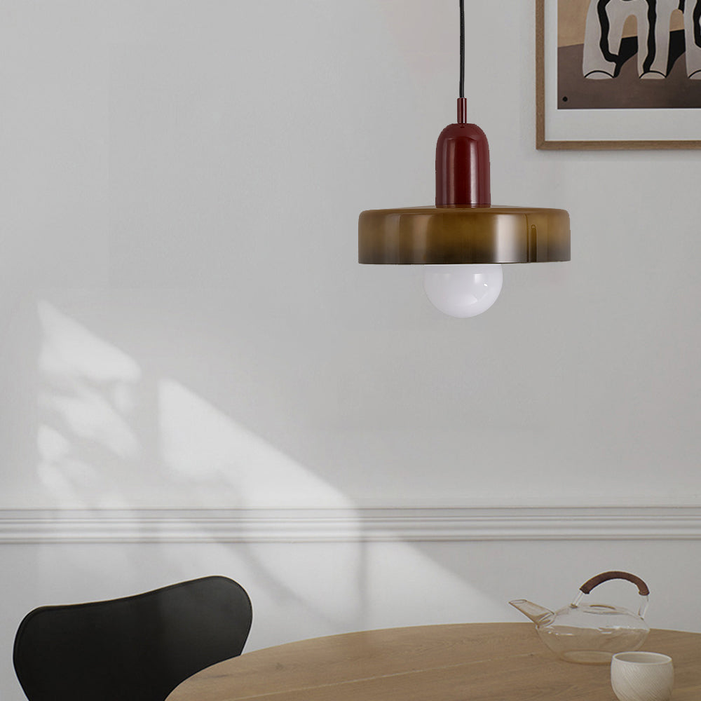 Jess Suspension Ronde Vintage Verre Salon