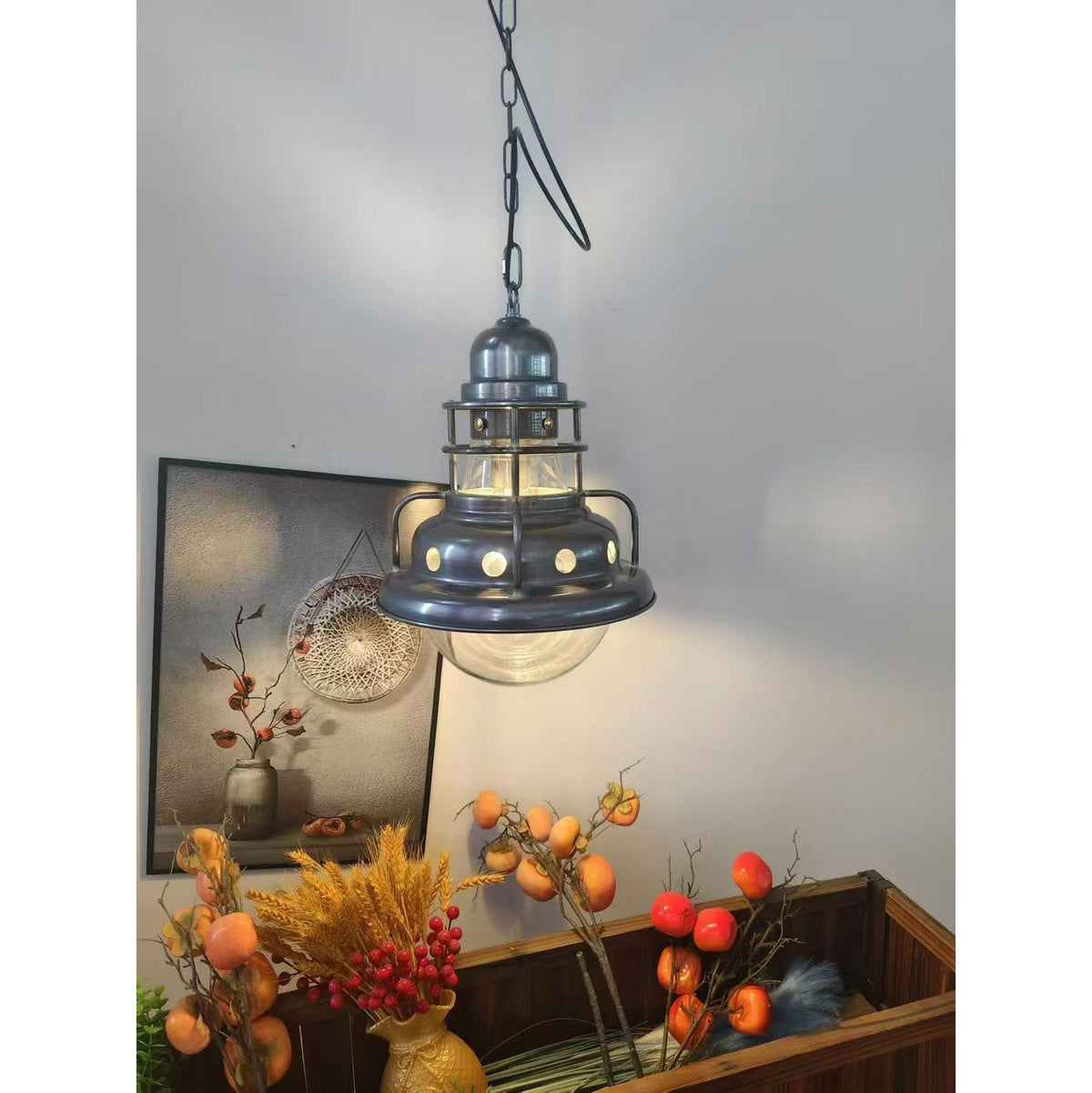Abeleisa Suspension Métal Industrielle Chic