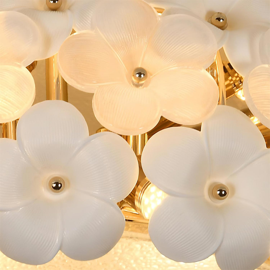 Abella Plafonnier Fleurs Pétales en Céramique